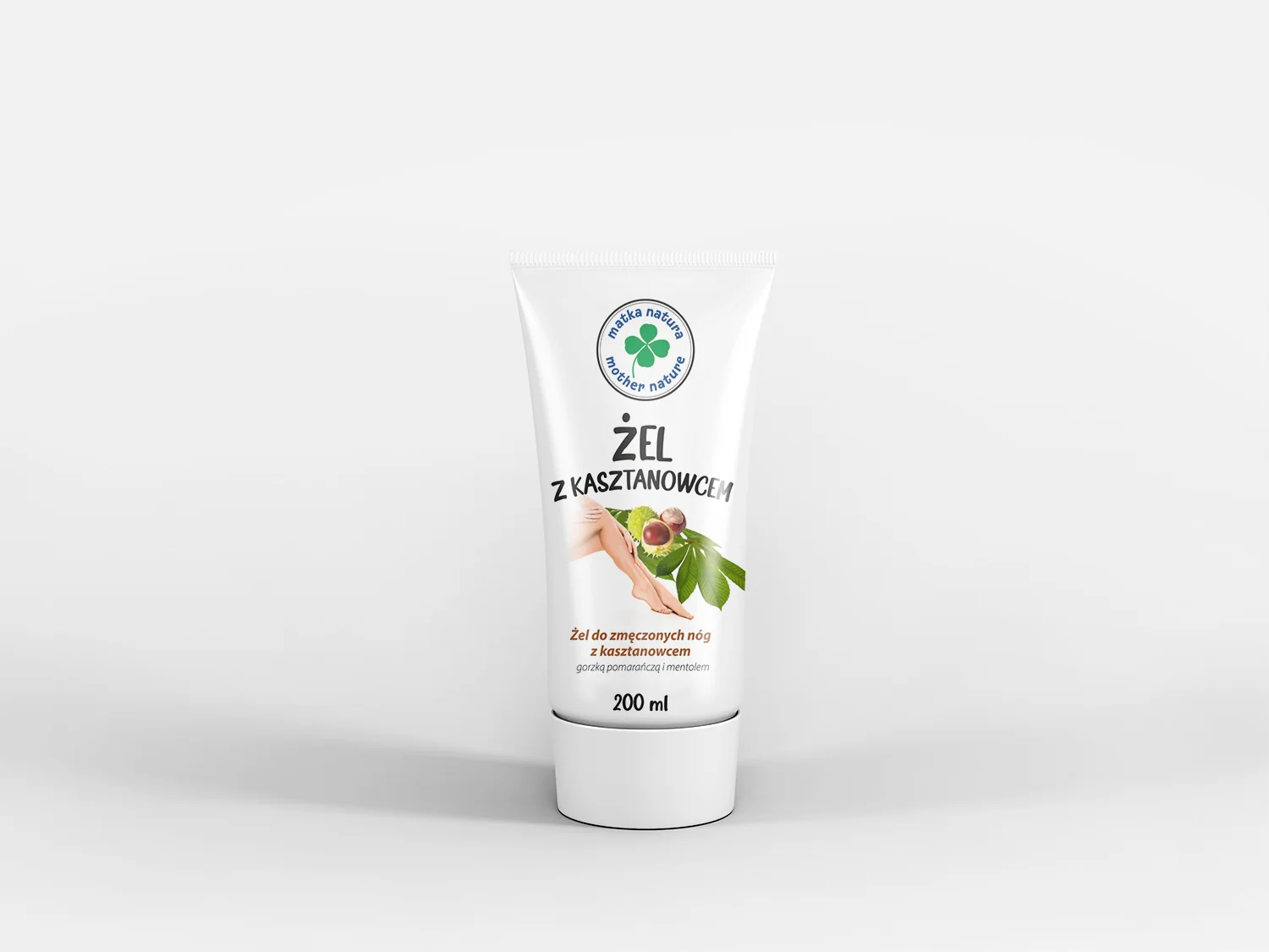 Matka Natura aktywny żel do zmęczonych nóg z kasztanowcem, gorzką pomarańczą i mentolem, 200 ml