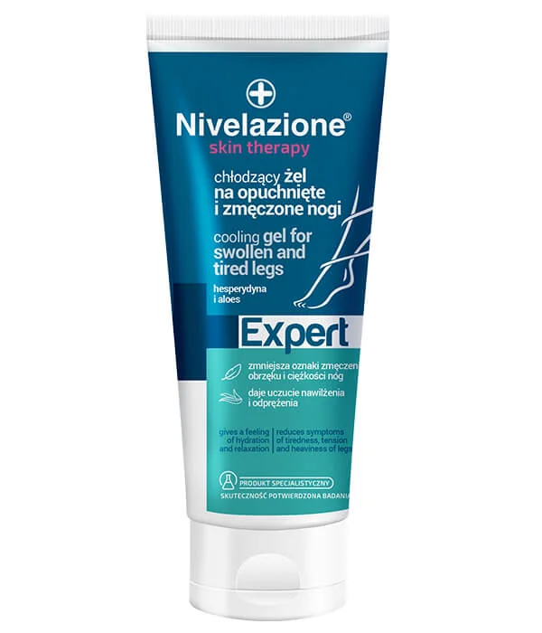 Nivelazione Skin Therapy Expert chłodzący żel na opuchnięte i zmęczone nogi z kasztanowcem, arniką i hesperydyną, 150 ml