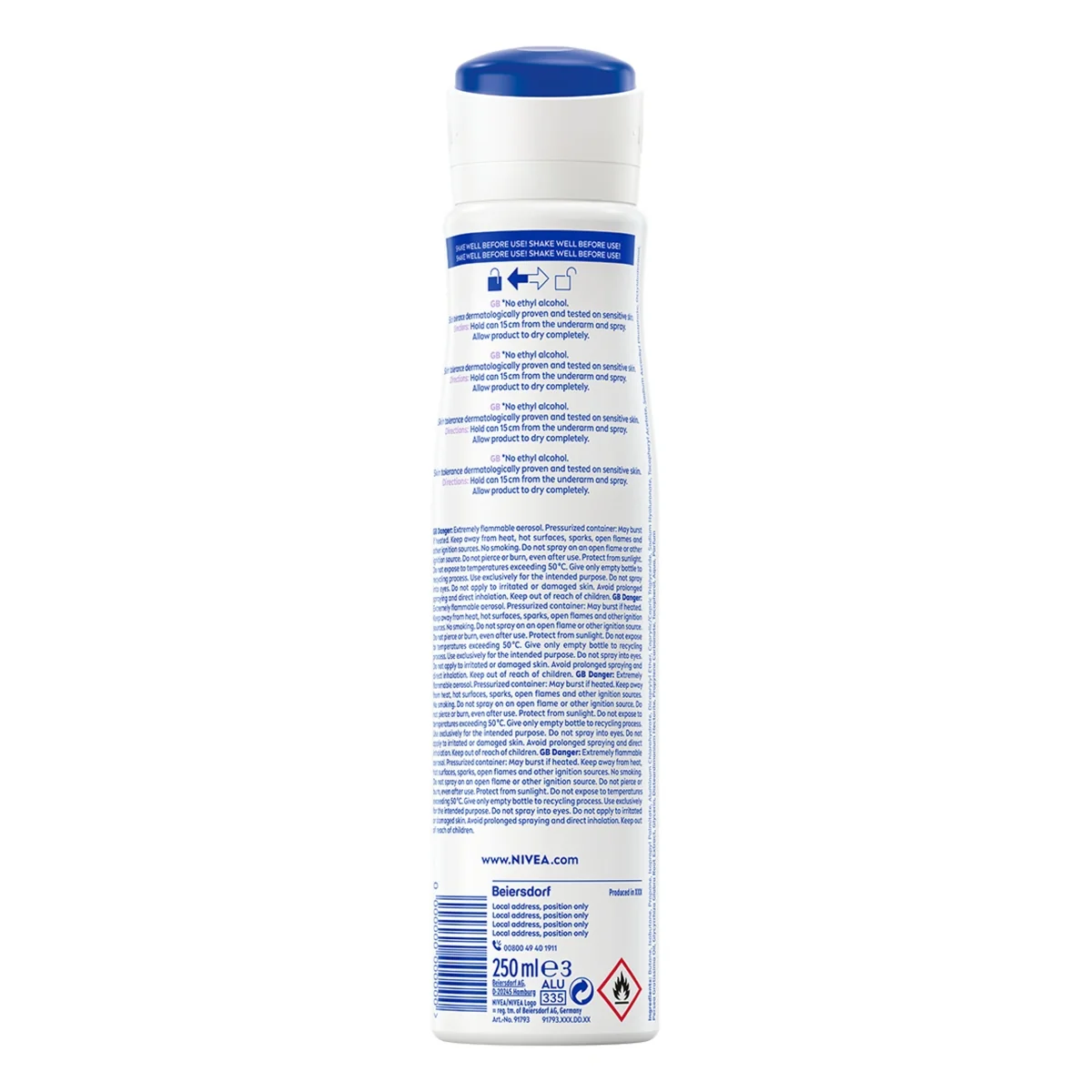Nivea Derma Control Restore antyperspirant w sprayu, 250 ml