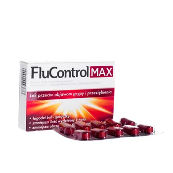 FluControl MAX - lek przeciw objawom grypy i przeziębienia, 10 tabletek 