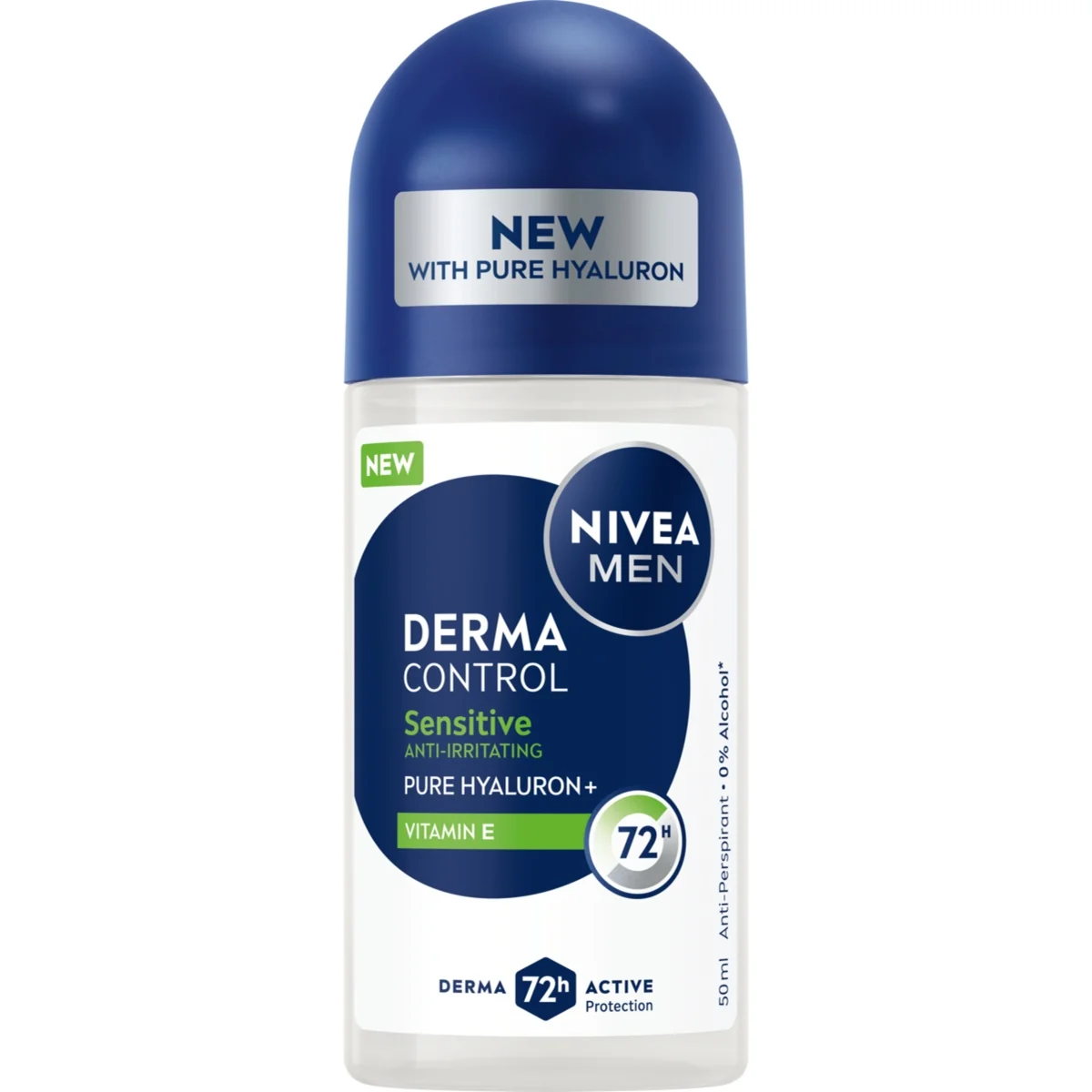 Nivea Men Derma Control Sensitive antyperspirant roll-on, 50 ml