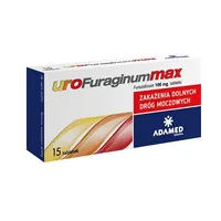 Urofuraginum Max, 100 mg, 15 tabletek