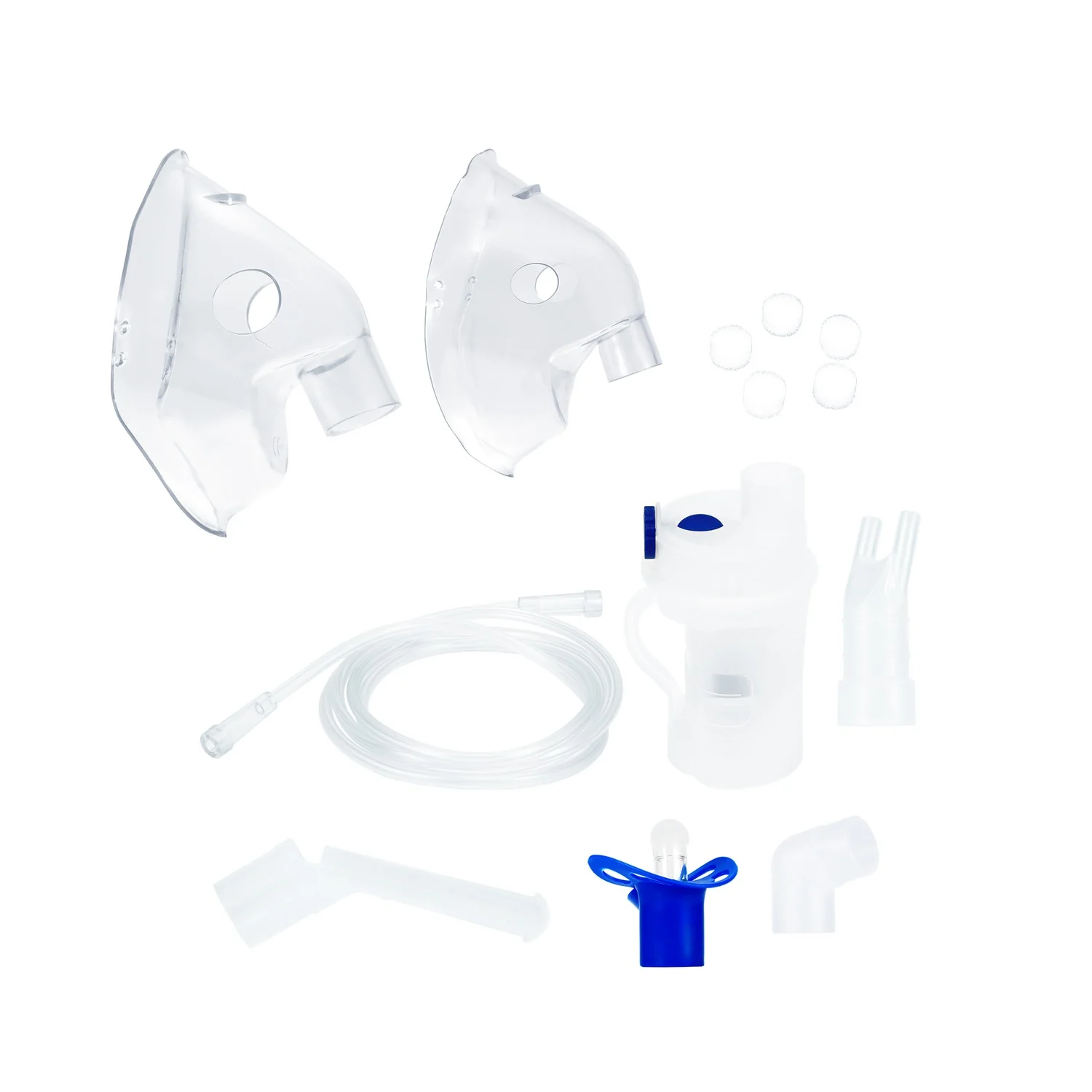 Momini NebuBunny nebulizator kompresorowo-tłokowy, 9 elementów