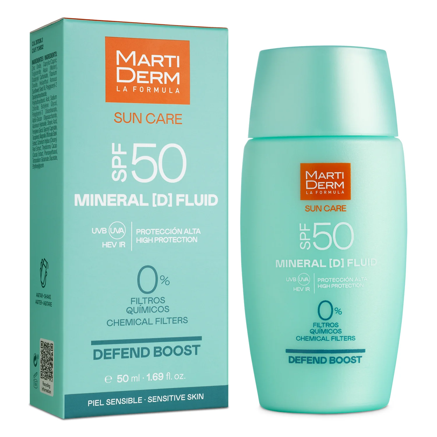 Martiderm Sun Care Mineral D SPF50 Fluid fluid ochronny, 50 ml
