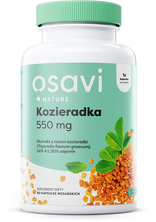 Osavi Kozieradka 550 mg 60 kapsułek wegańskich