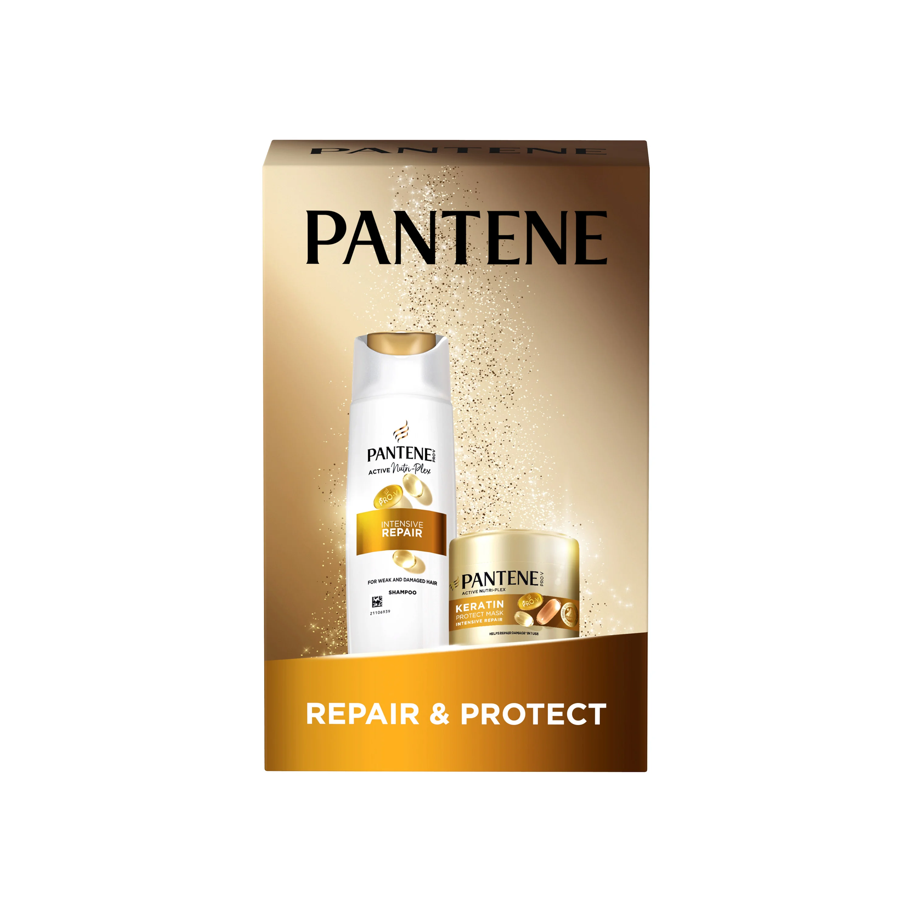Pantene Pro-V Intensive Repair Zestaw szampon, 400 ml + maska Keratin Protect, 300 ml