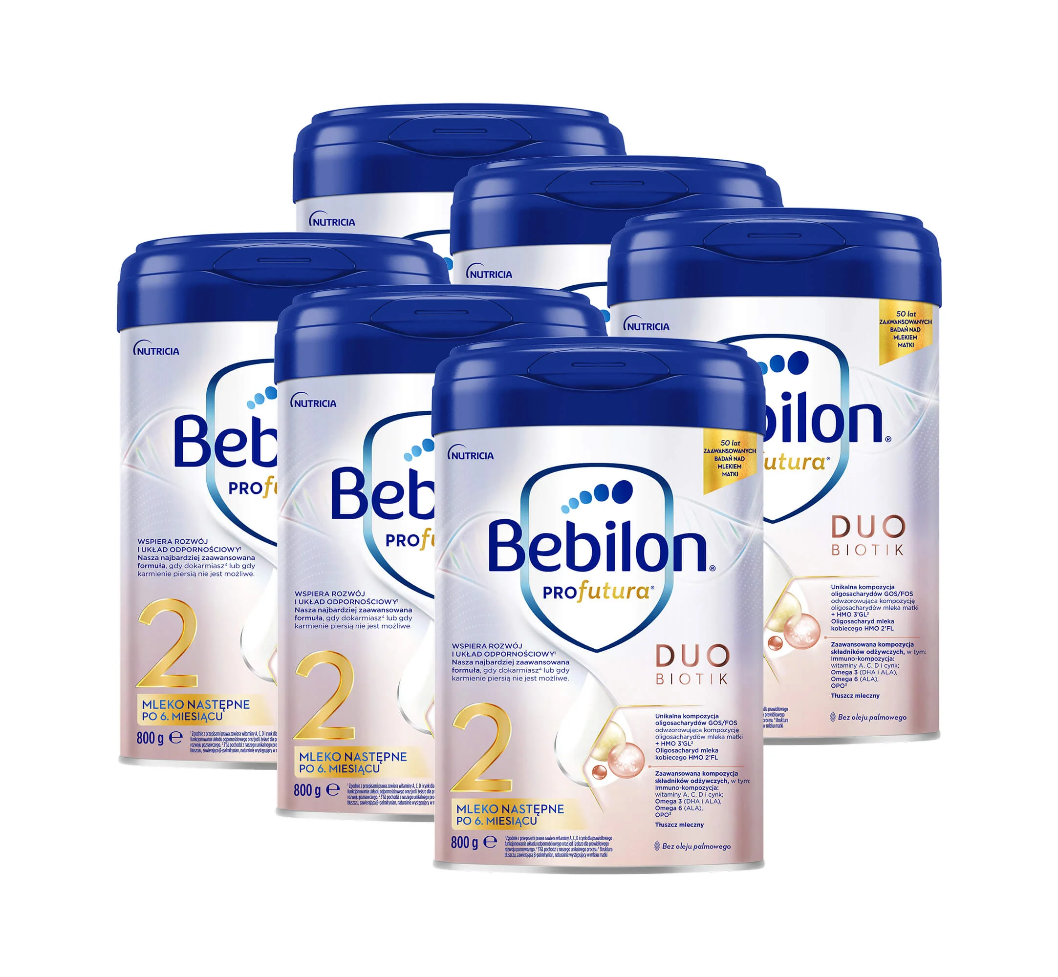 Bebilon Profutura DuoBiotik 2 800g mleko następne po 6. miesiącu, 6x800 g