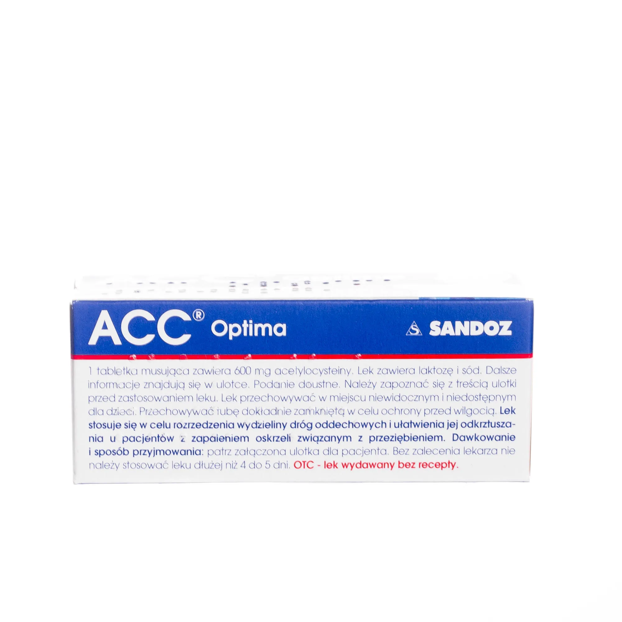 ACC Optima, 600 mg, 10 tabletek musujących 