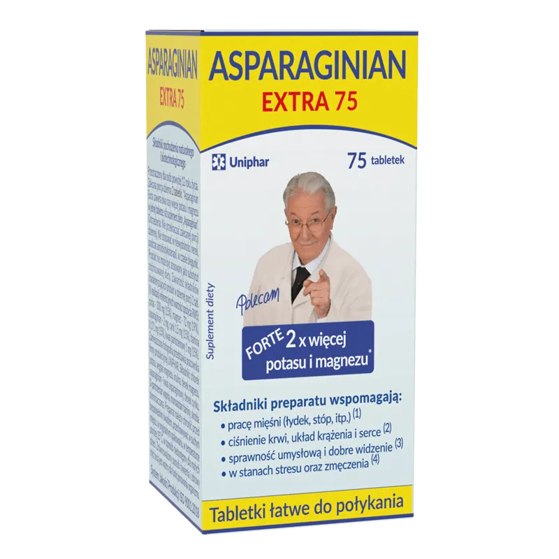 Asparaginian Extra 75, suplement diety, 75 tabletek