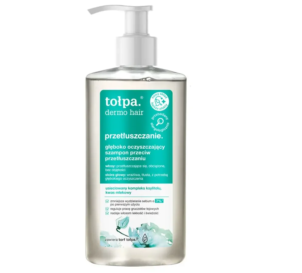 Tołpa Dermo Hair Przetłuszczanie głęboko oczyszczający szampon do włosów, 250 ml