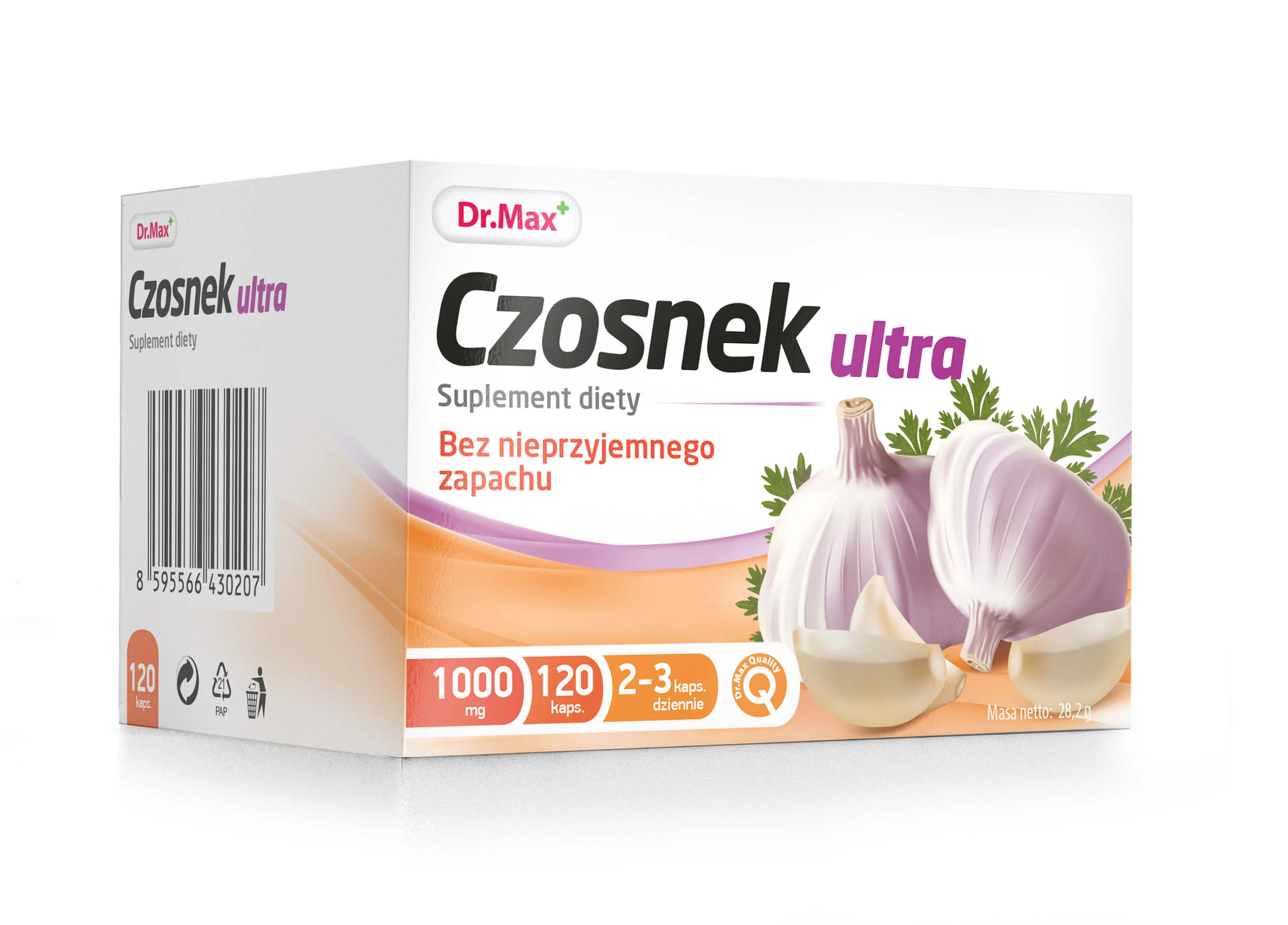 Czosnek Ultra Dr. Max, suplement diety, 120 kapsułek 