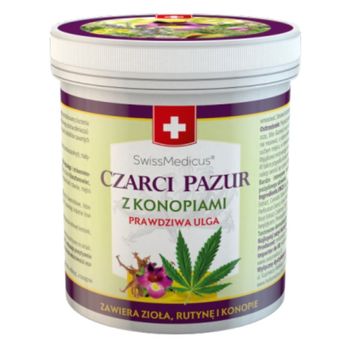 SwissMedicus Czarci Pazur z konopiami, balsam, 250 ml 
