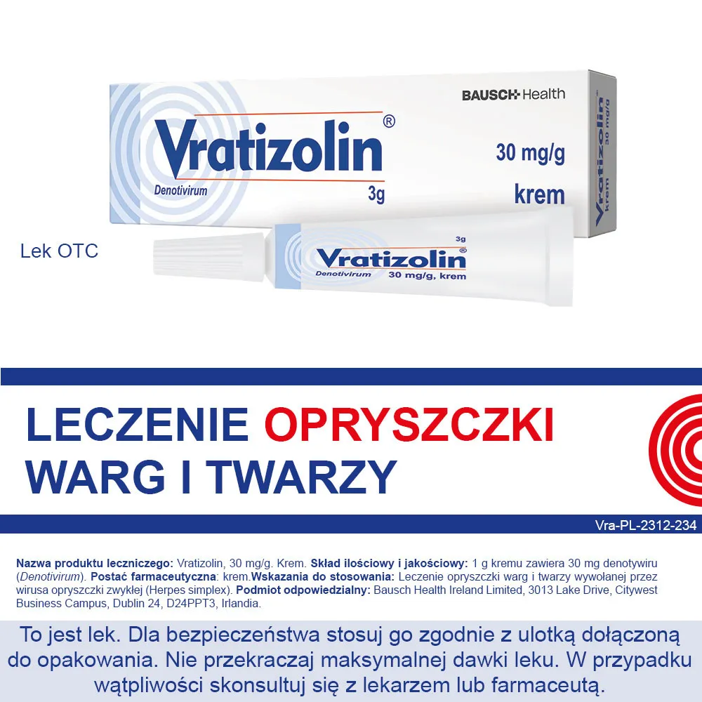 Vratizolin, 30 mg/g, 3 g 