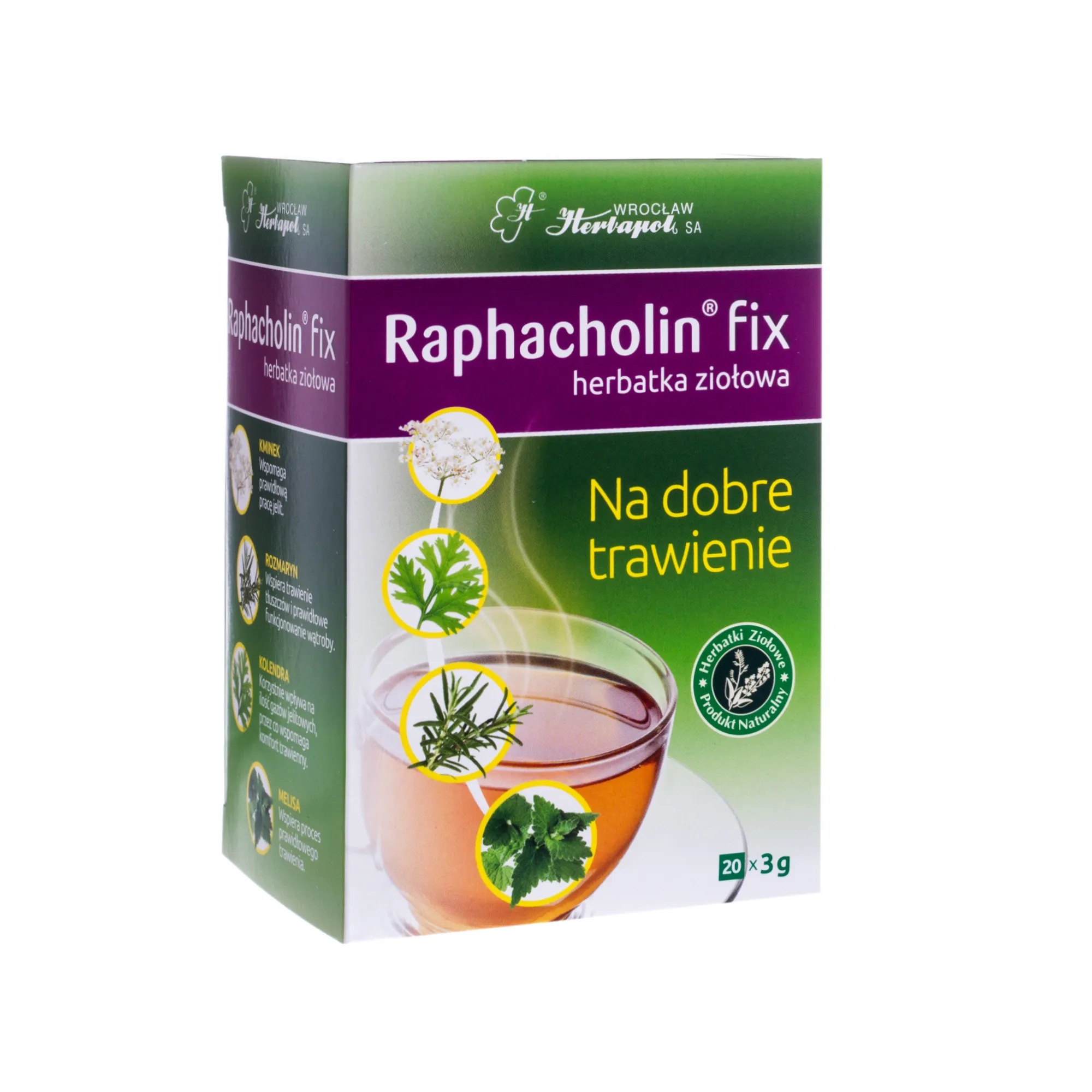 Raphacholin fix, suplement diety, 20 saszetek