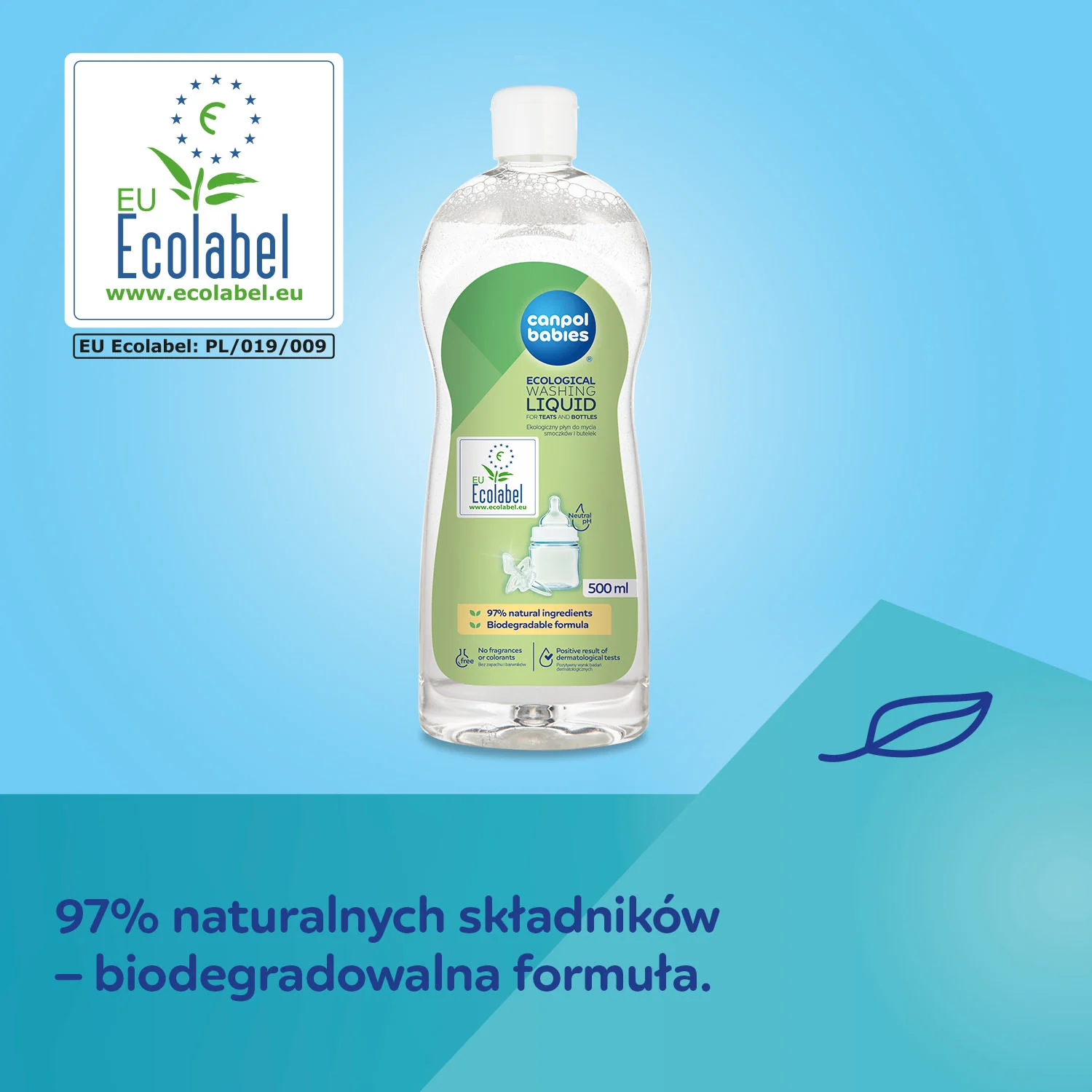 Canpol Babies, płyn do mycia smoczków i butelek, 500 ml