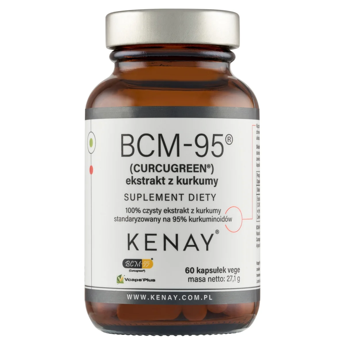 KenayAG Biocurcumin BCM-95 ekstrakt z kurkumy, 60 kapsułek