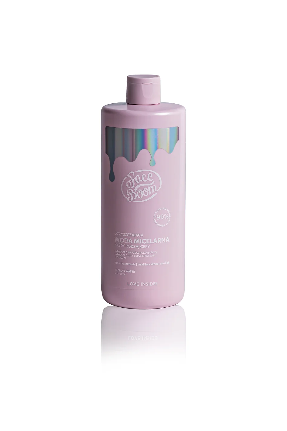 BodyBoom FaceBoom oczyszczająca woda micelarna, 500 ml