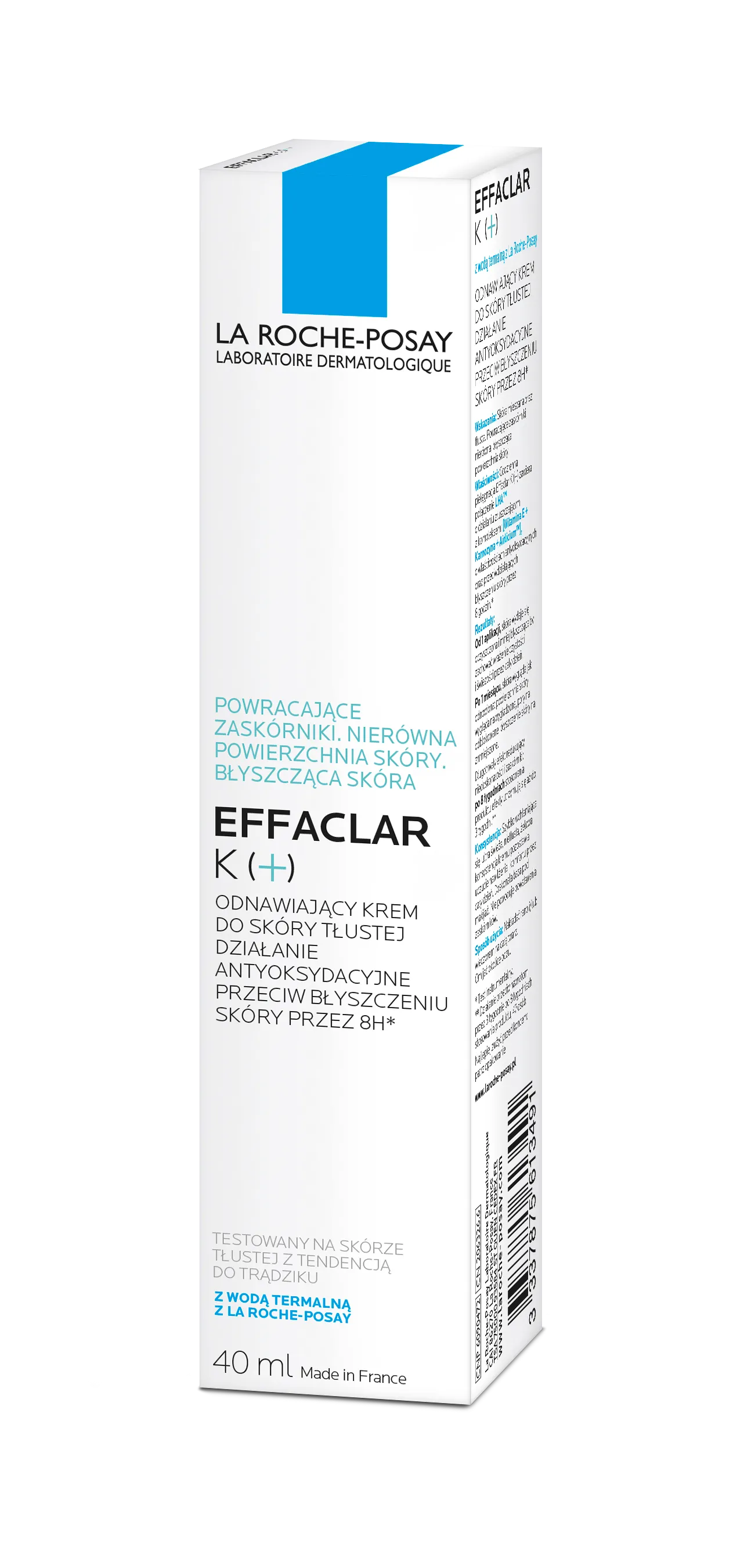 La Roche Posay Effaclar K(+) odnawiający krem przeciw zaskórnikom, 40 ml