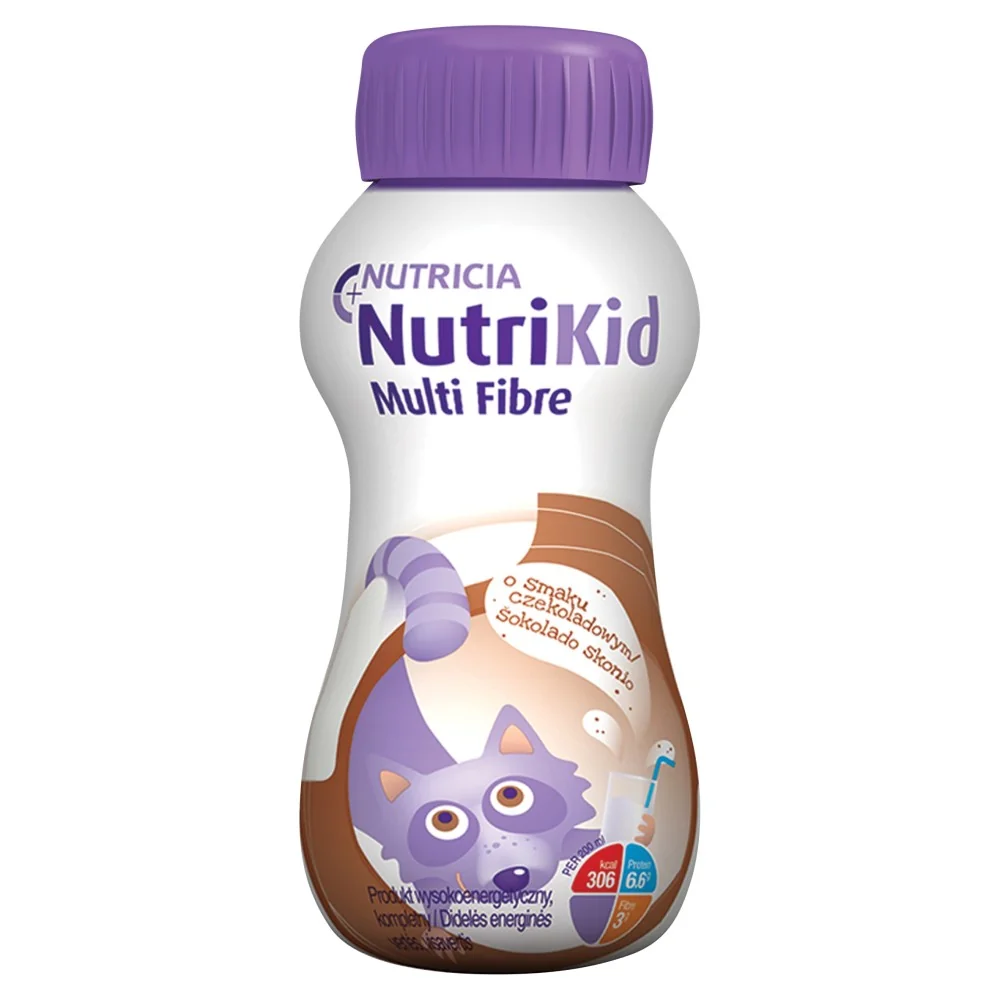 NutriKid Multi Fibre smak czekoladowy, 200 ml