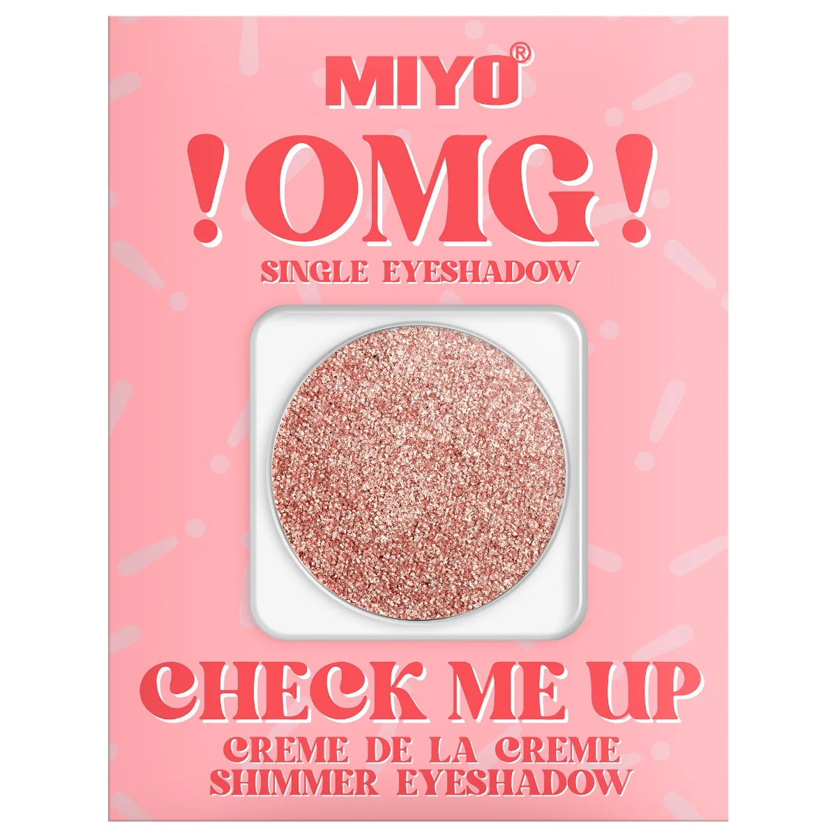 MIYO OMG! Check Me Up Creme de la creme Shimmer eyeshadow cień do powiek nr 27 Lollypop, 1,3 g Data ważności: 27.03.2026