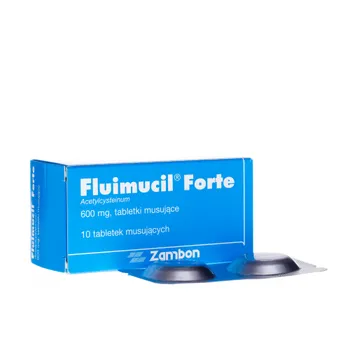 Fluimucil Forte 600 mg, 10 tabletek musujących 