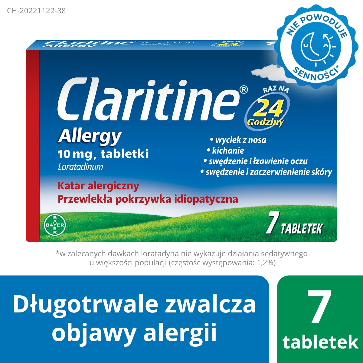 Claritine Allergy 10 mg, 7 tabletek
