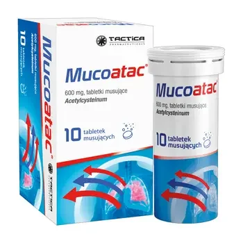 Mucoatac 600 mg, 10 tabletek musujących