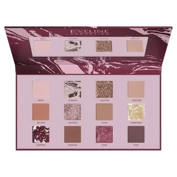 Paleta 12 cieni do powiek Eveline Cosmetics Shocking Nudes