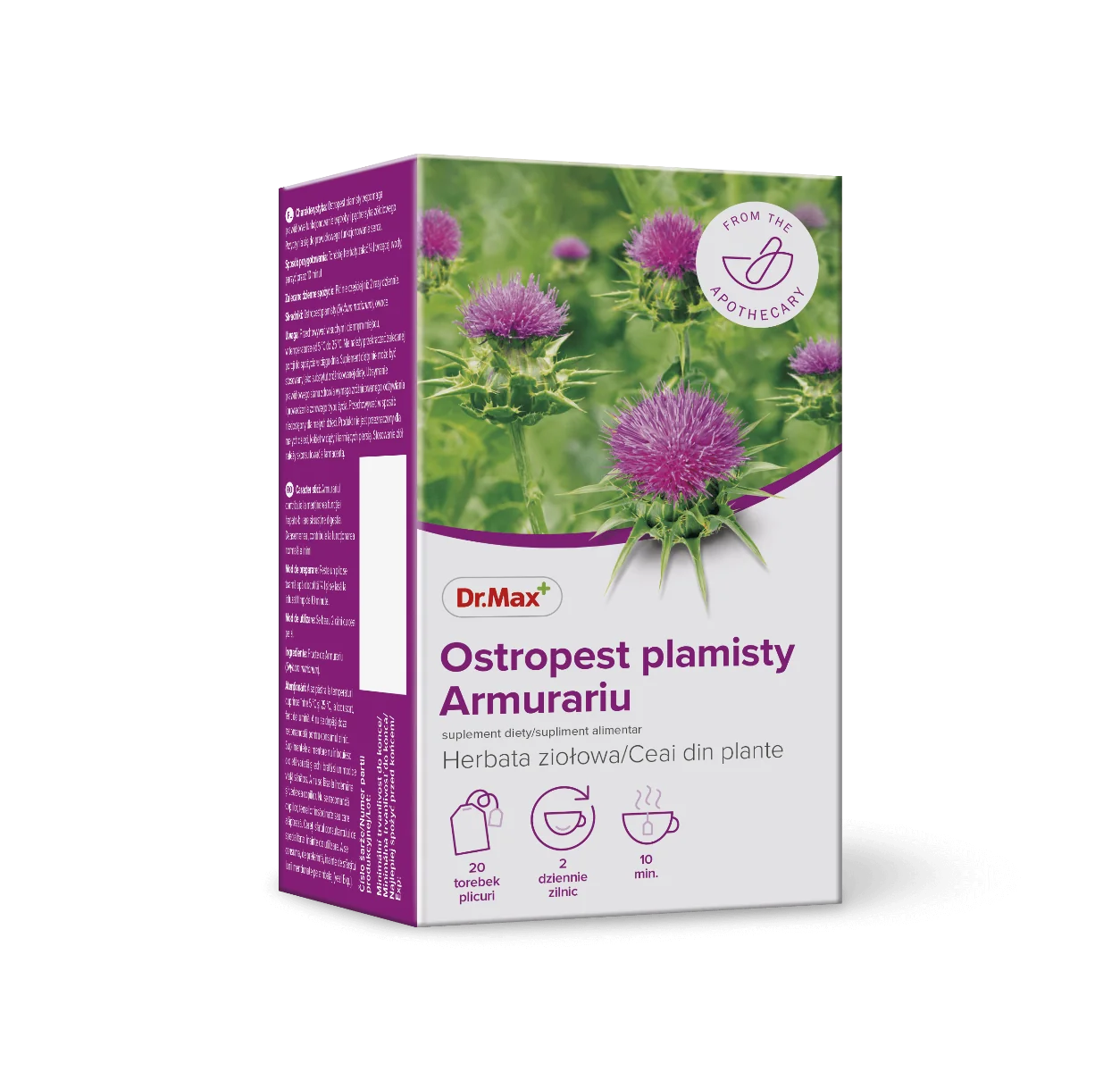 Dr.Max Ostropest plamisty zioła do zaparzania, 20 saszetek