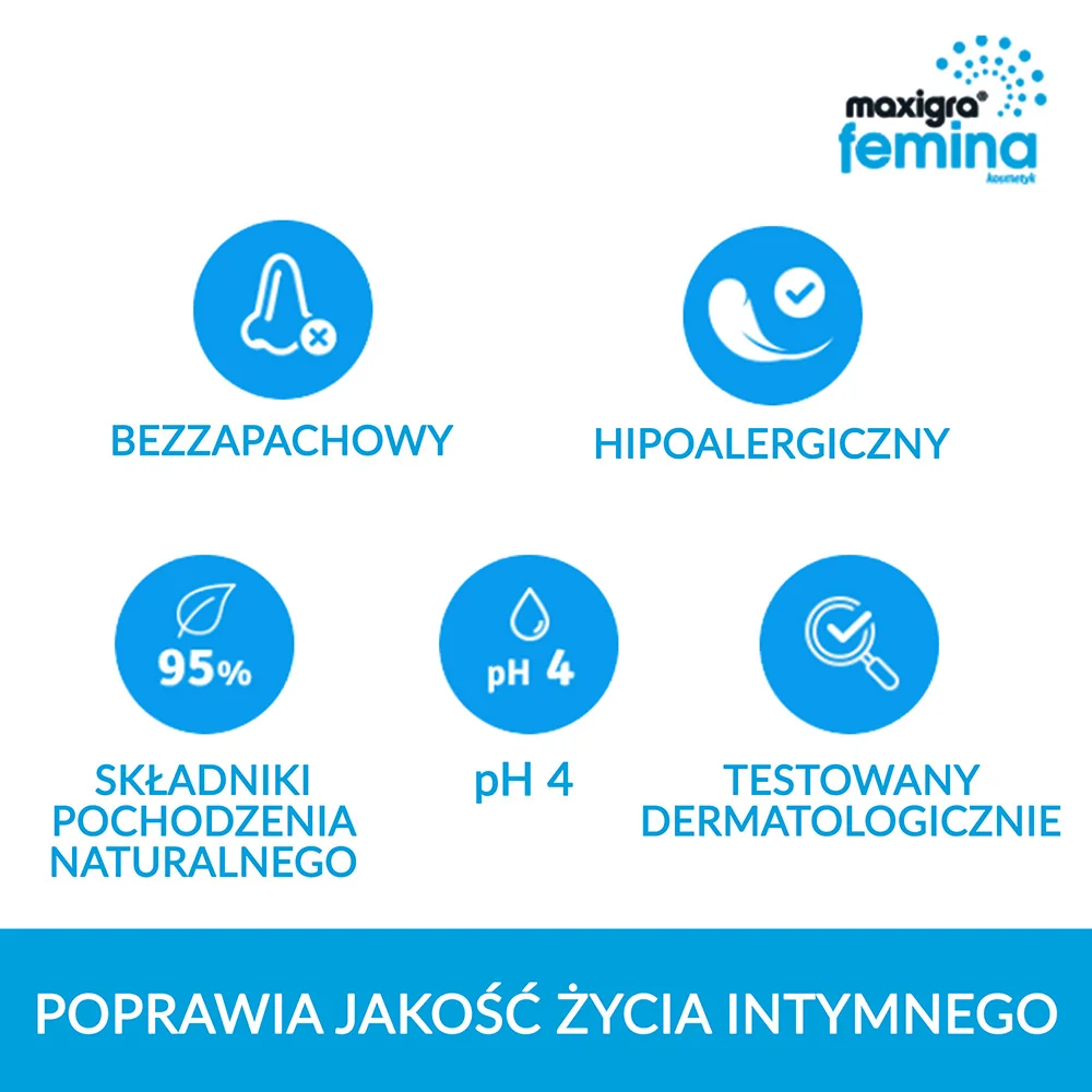 Maxigra femina nawilżający żel intymny, 75 ml