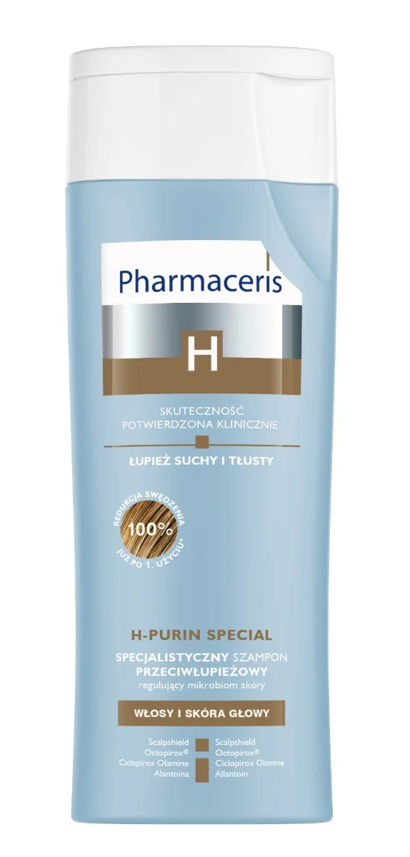 Pharmaceris H-Purin Special specjalistyczny szampon przeciwłupieżowy regulujący mikrobiom skóry, 250 ml