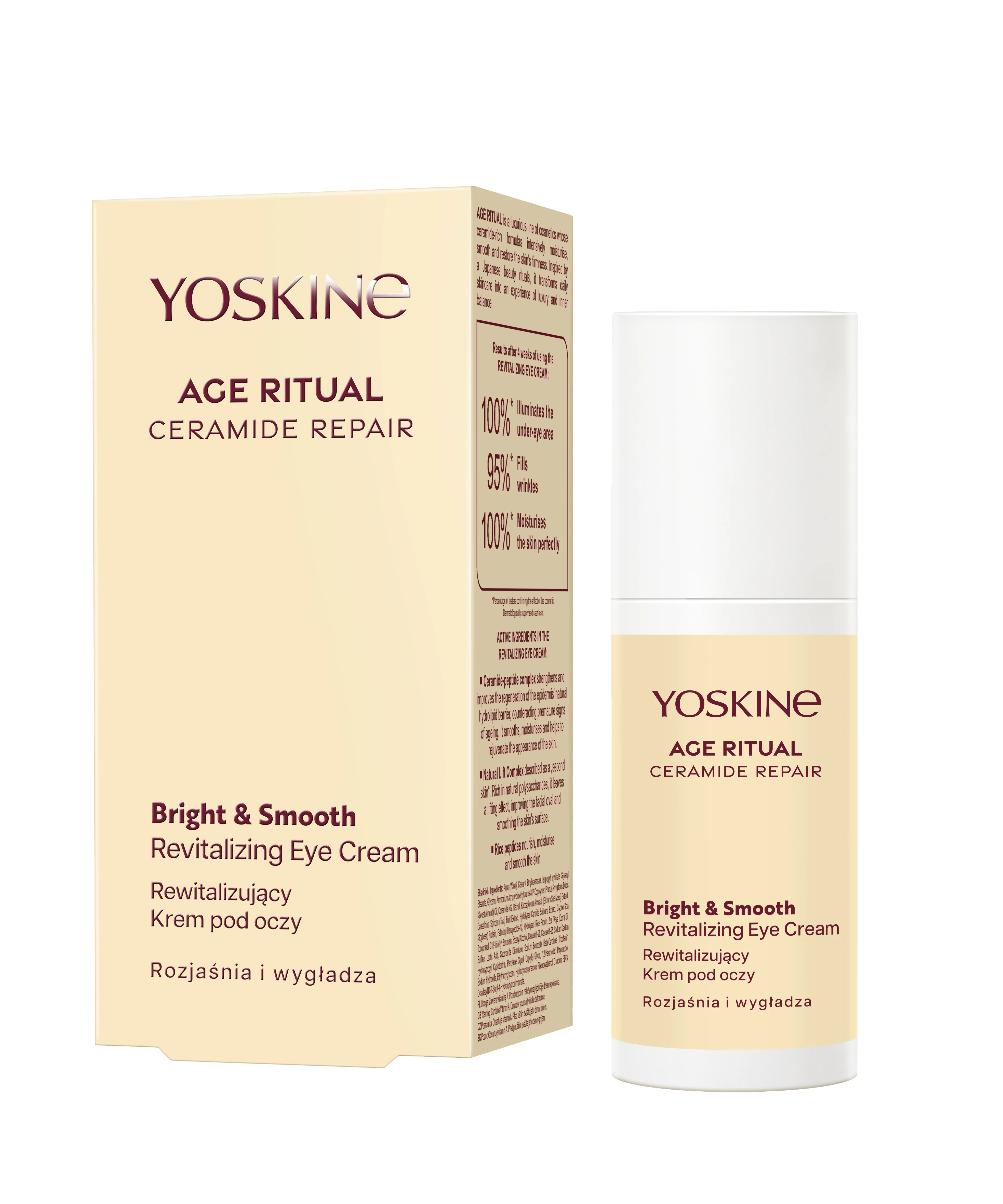 Yoskine Age Ritual rewitalizujący krem pod oczy, 30 ml