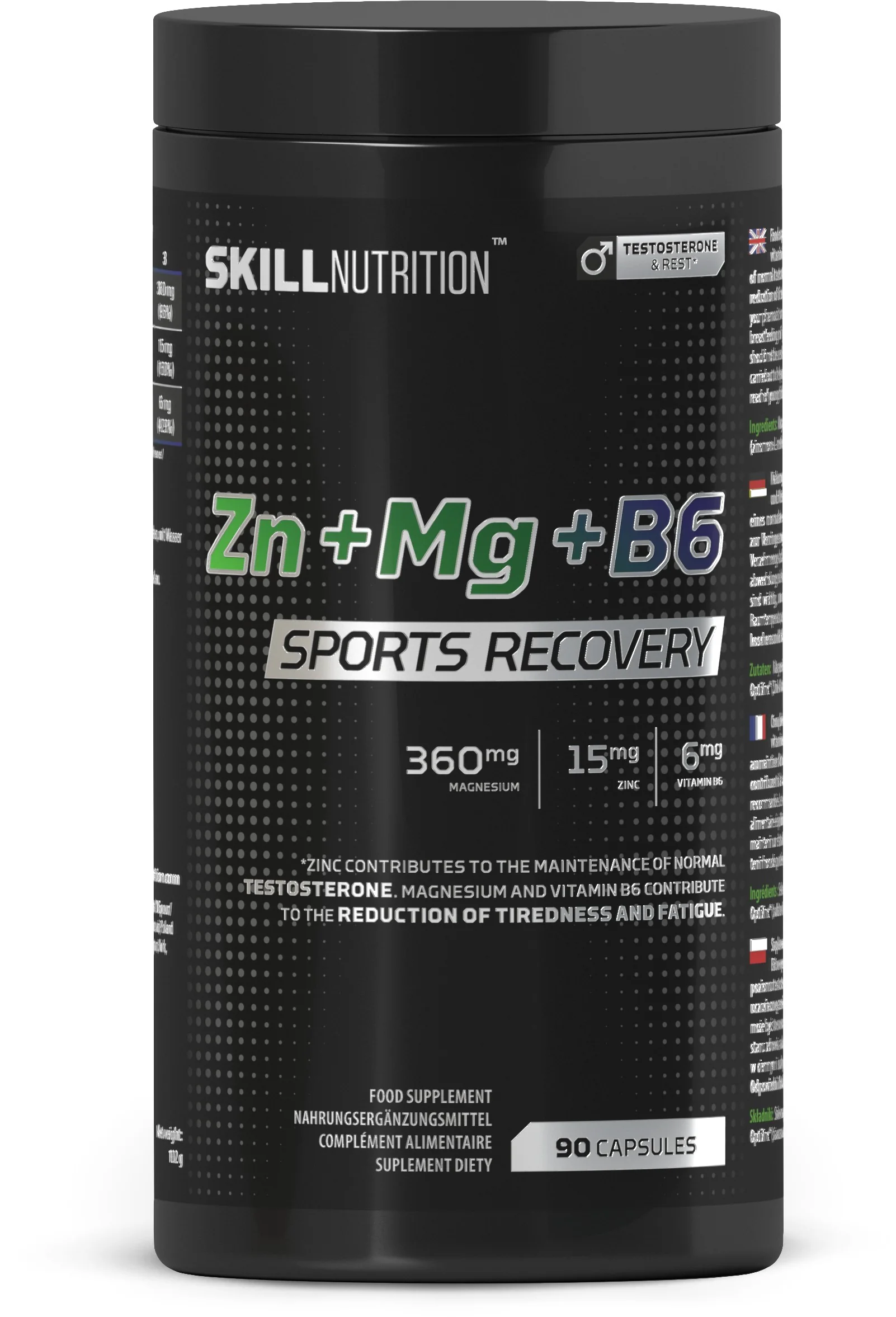 Skill Zn + Mg + B6 Sports Recovery 90 kapsułek