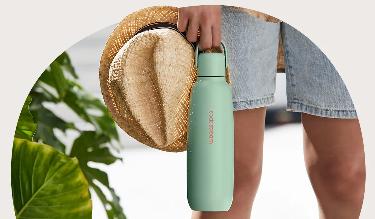 SodaStream Fizz&Go miętowa butelka termiczna do gazowania, 0,9 l