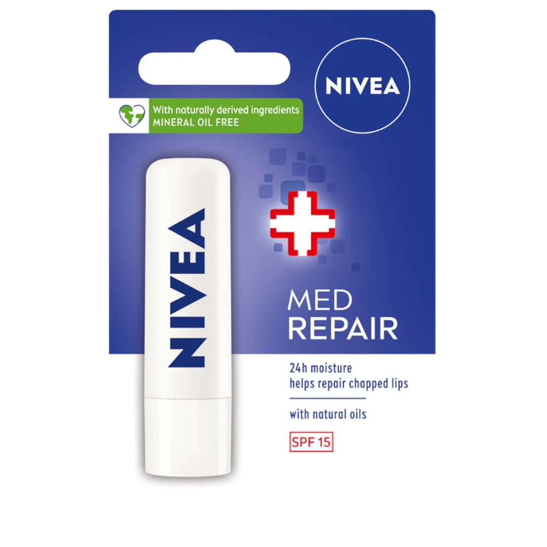 Nivea Med Repair Pielęgnująca pomadka do ust, 4,8 g