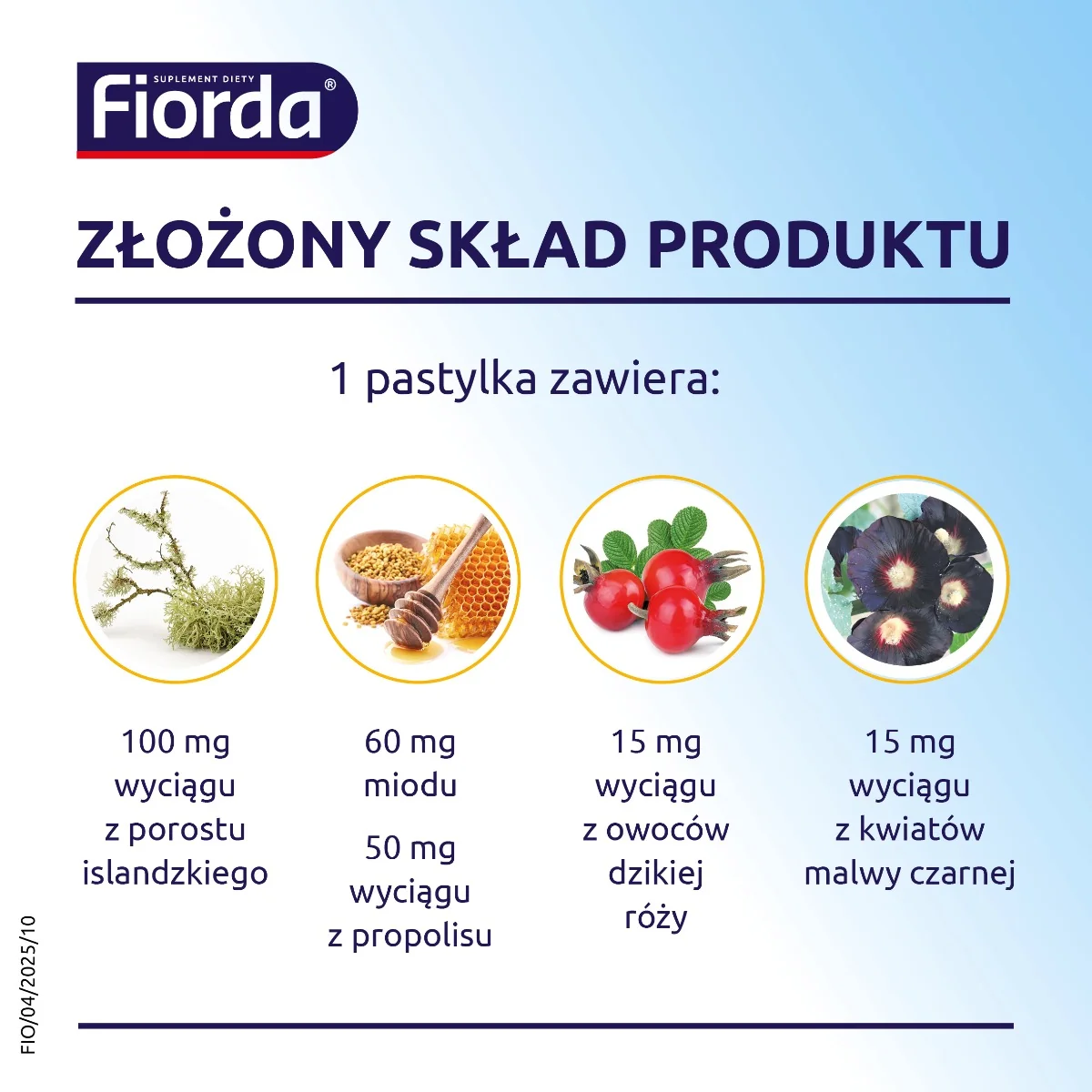 Fiorda propolis 30 pastylek do ssania