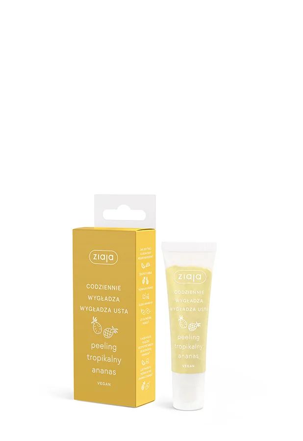 Ziaja Peeling do ust tropikalny ananas, 12 ml