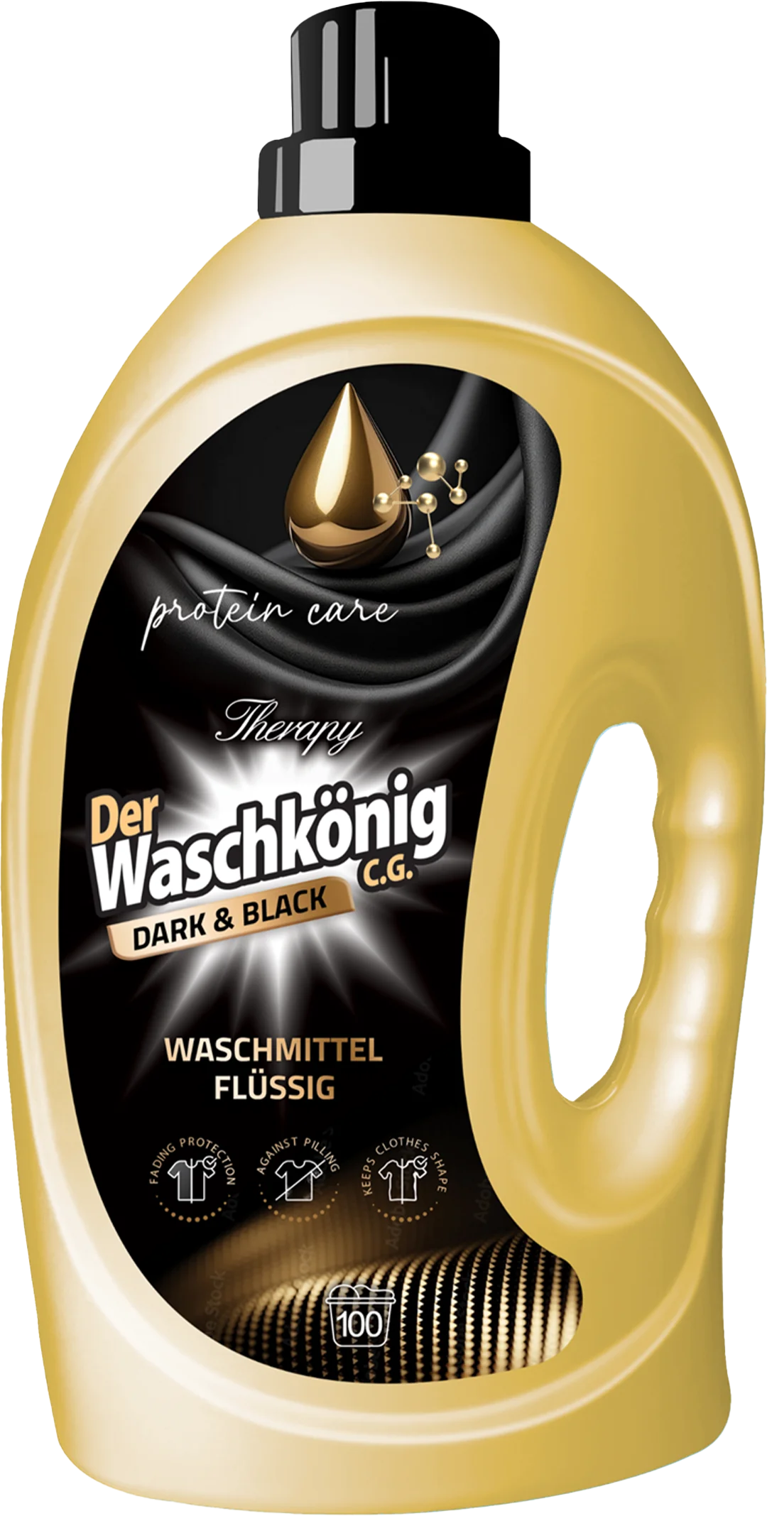 Der Waschkönig C.G. Dark & Black płyn do prania 3 l, 100 prań
