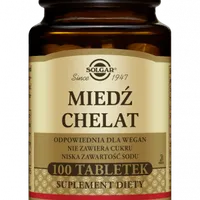 Solgar Miedź chelat, suplement diety, 100 tabletek
