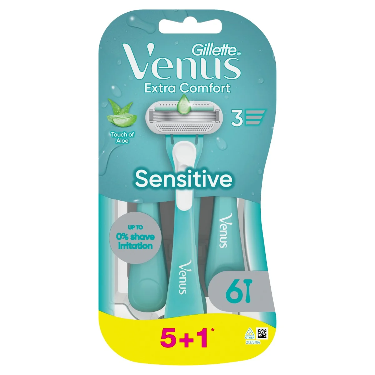 Gillette Venus Extra Comfort Sensitive maszynki jednorazowe do golenia, 6 sztuk
