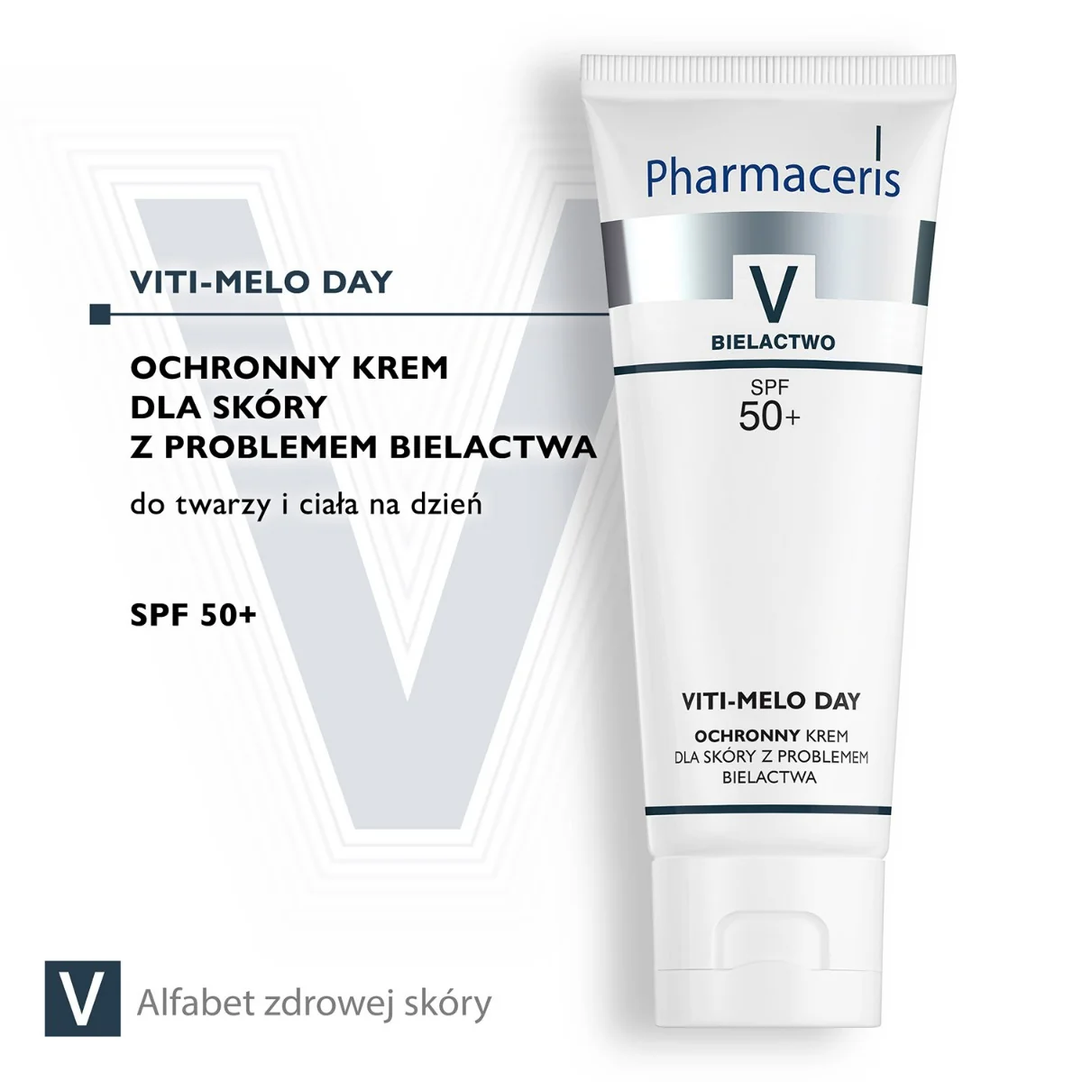 Pharmaceris V Viti-Melo Day ochronny krem dla skóry z problemami bielactwa SPF 50, 75 ml