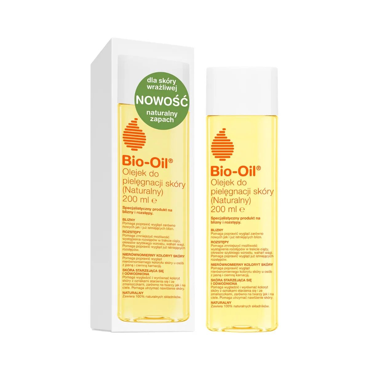 Bio Oil Naturalny, olejek do pielęgnacji skóry, 200 ml