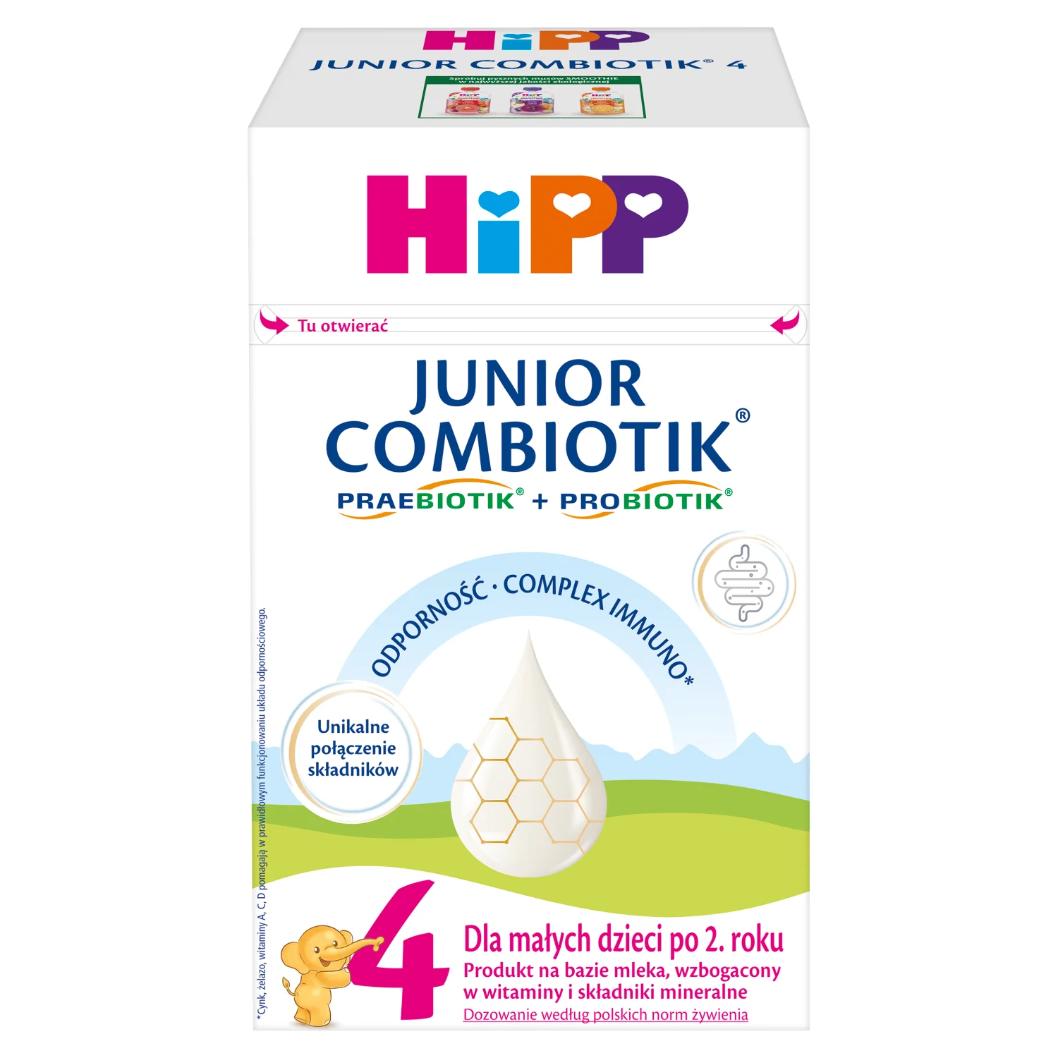 HiPP 4 JUNIOR COMBIOTIK dla dzieci po 2. roku 550 g
