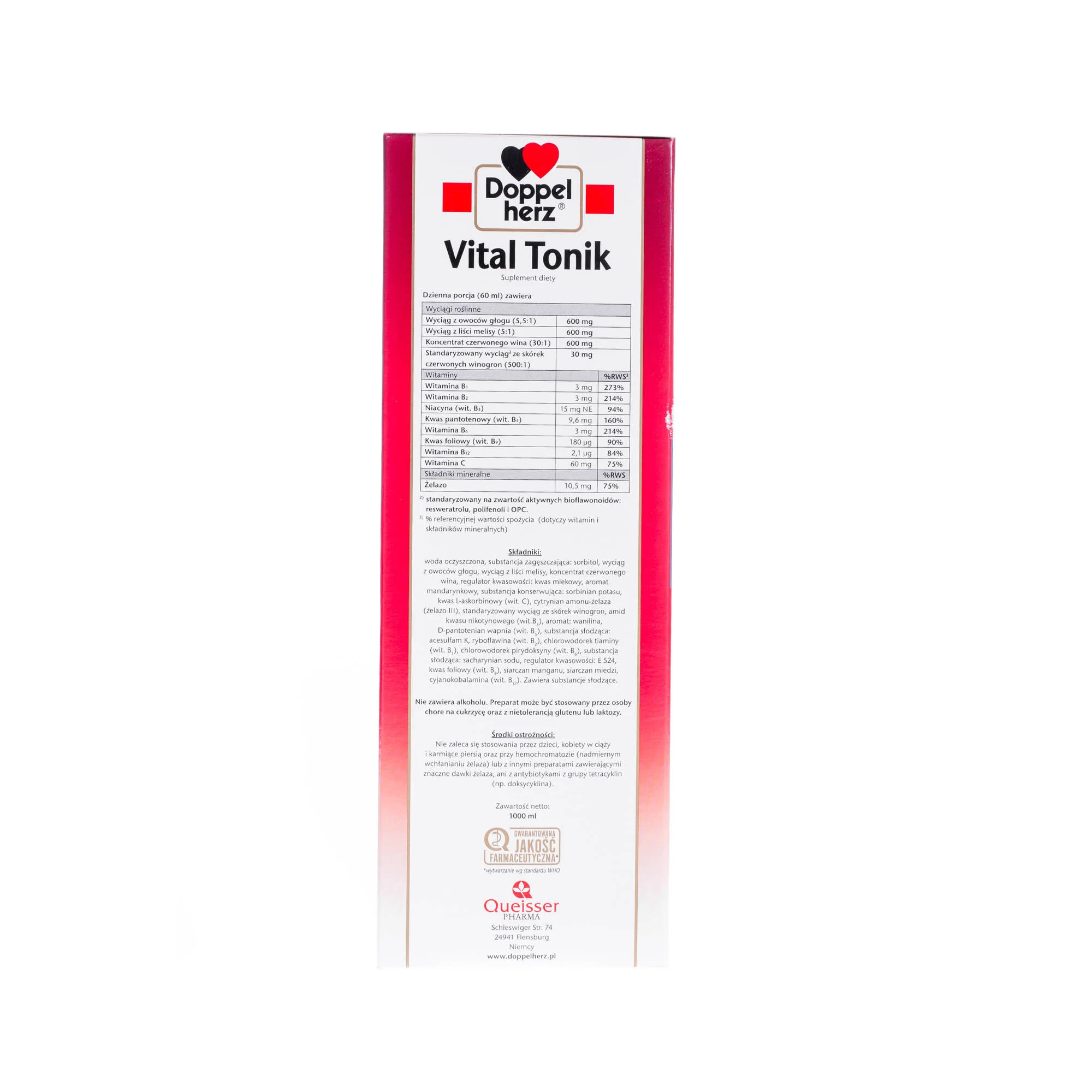Doppelherz Vital Tonik, 1000 ml