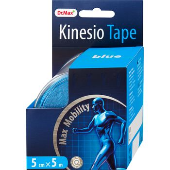 Kinesio Tape Dr. Max, Taśma Kinezjologiczna niebieska 5cm x 5m, 1 sztuka 