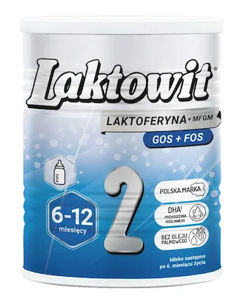Laktowit 2 Laktoferyna+MFGM mleko następne po 6. miesiącu życia, 400 g Laktowit 2 Laktoferyna+MFGM mleko następne po 6. miesiącu życia, 400 g