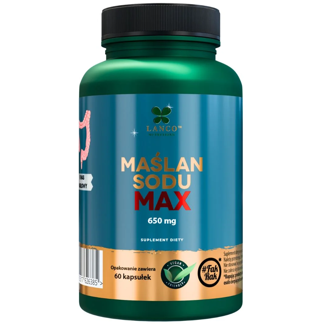 Lanco Nutritions Maślan Sodu Max 60 kapsułek