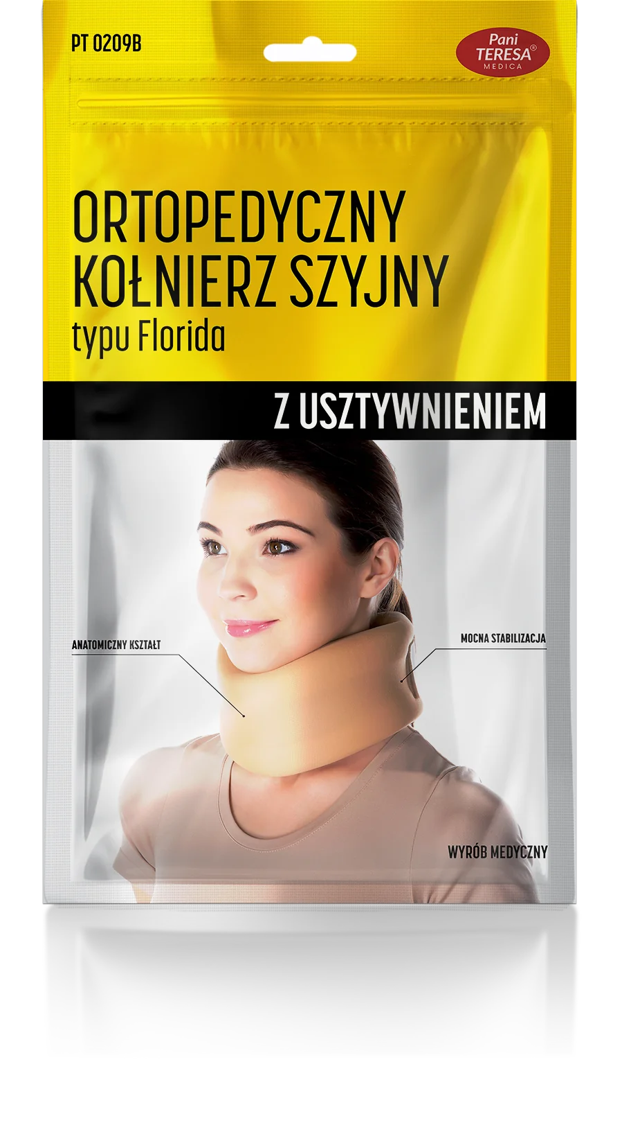 Pani Teresa kołnierz szyjny - ortopedyczny typu Florida - z usztywnieniem wys.10 cm r. S, 1 sztuka