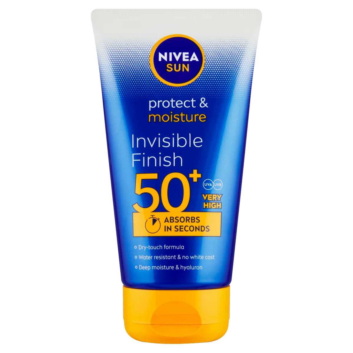 Nivea Sun Protect & Moisture Invisible Finish mleczko do opalania SPF 50+, 150 ml