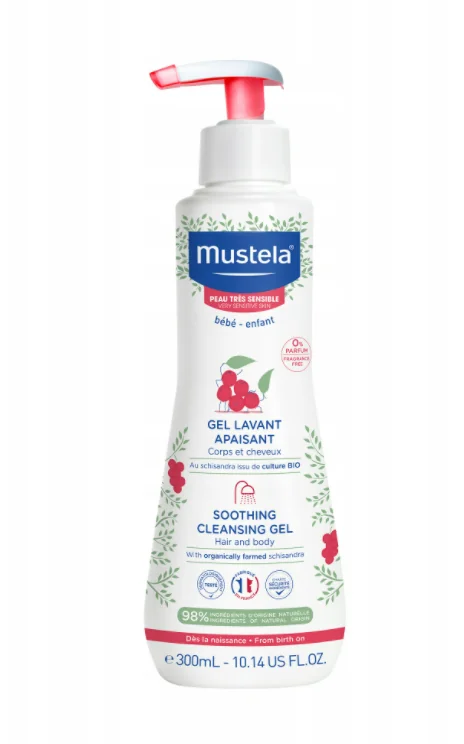 Mustela łagodzący żel do mycia, 300 ml